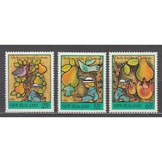 Nueva Zelanda - Correo 1986 Yvert 935/7 ** Mnh Navidad