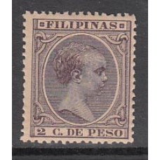 Filipinas Sueltos 1891 Edifil 93 * Mh