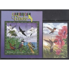 San Cristobal - Correo Yvert 941/6+H.30 ** Mnh Fauna aves