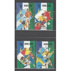 Sierra Leona - Correo Yvert 942/5 ** Mnh  Deportes fútbol