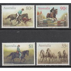 Australia - Correo 1986 Yvert 944/47 ** Mnh Fauna. Caballos