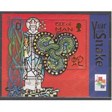 Man - Hojas Yvert 45 ** Mnh Año chino de la serpiente