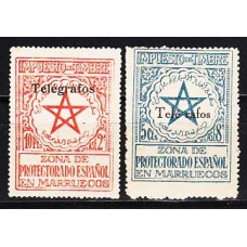 Marruecos Telegrafos 1935 Edifil 34M/N * Mh