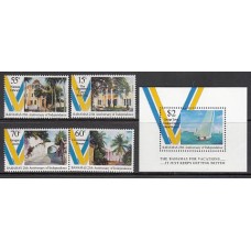 Bahamas - Correo 1998 Yvert 947/50+Hb 88 ** Mnh 25 aniversario de la independencia