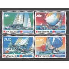 Nueva Zelanda - Correo 1987 Yvert 950/3 ** Mnh Barcos de Vela