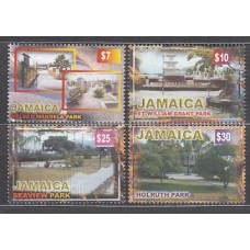 Jamaica - Correo Yvert 951/4 ** Mnh Parques y jardines