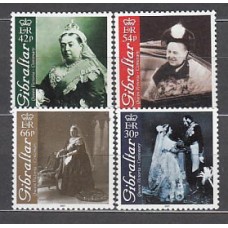 Gibraltar - Correo 2001 Yvert 952/5 ** Mnh Reina Victoria