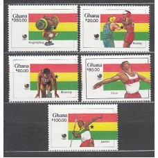 Ghana - Correo 1988 Yvert 955/9 (*) Mng  Olimpiadas de Seul