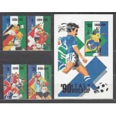 Sierra Leona - Correo Yvert 957/60+Hb 98 ** Mnh  Deportes fútbol