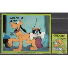 Grenada - Correo 1981 Yvert 959+H.90 ** Mnh Walt Disney