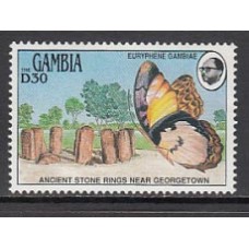 Gambia - Correo 1990 Yvert 960 ** Mnh  Fauna mariposas