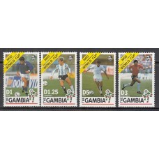 Gambia - Correo 1990 Yvert 961/4 ** Mnh  Deportes fútbol