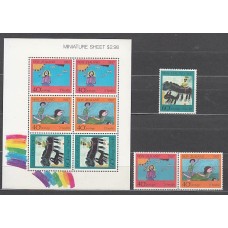 Nueva Zelanda - Correo 1987 Yvert 964/6+H,60 ** Mnh
