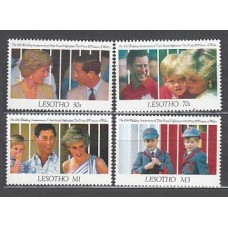 Lesotho - Correo Yvert 968/71 ** Mnh  Príncipes de Gales