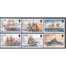 Jersey - Correo 2001 Yvert 968/73 ** Mnh Barcos