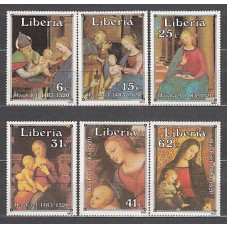 Liberia - Correo 1983 Yvert 970/5 ** Mnh  Navidad pinturas