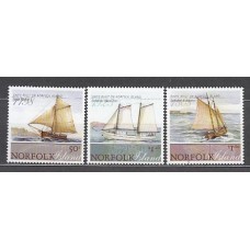 Norfolk - Correo Yvert 971/3 ** Mnh Barcos