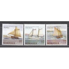 Norfolk - Correo Yvert 971/3 ** Mnh Barcos