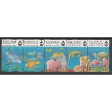 Bahamas - Correo 1999 Yvert 975/9 ** Mnh Fauna marina