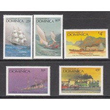 Dominica - Correo 1987 Yvert 978/82 ** Mnh Transportes