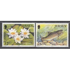 Jersey - Correo 2001 Yvert 984/5 ** Mnh Fauna y flora
