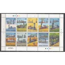 Grenada-Grenadines - Correo Yvert 988/97 ** Mnh Trenes