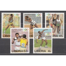 Liberia - Correo 1984 Yvert 992/6 ** Mnh  Olimpiadas de los Angeles