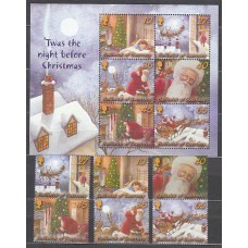 Guernsey - Correo 2003 Yvert 994/9+H.52 ** Mnh Navidad