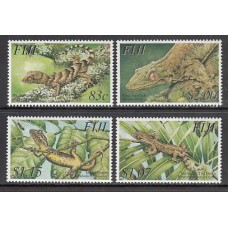 Fidji - Correo Yvert 997/1000 ** Mnh Fauna. Reptiles