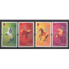 Hong Kong - Correo Yvert 997/1000 ** Mnh  Año del caballo