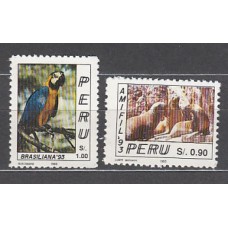 Peru - Correo 1993 Yvert 997/8 ** Mnh Exposición Filatelica
