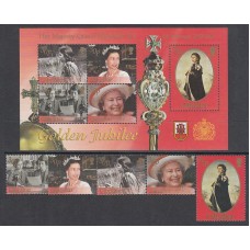 Gibraltar - Correo 2002 Yvert 998/1002+H.49 ** Mnh Isabel II