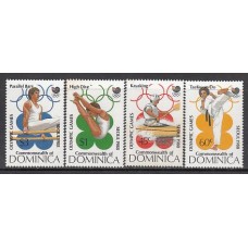 Dominica - Correo 1988 Yvert 999/1002 (*) Mng Olimpiadas de Seul
