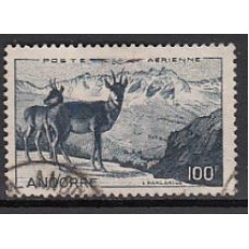 Andorra Francesa Aereo Yvert 1 usado  Fauna