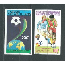 Benin - Aereo Yvert 295/6 sin dentar ** Mnh  Deportes fútbol