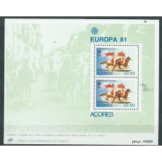 Tema Europa 1981 Azores Yvert Hoja 2 ** Mnh