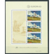 Tema Europa 1983 Azores Yvert Hoja 4 ** Mnh