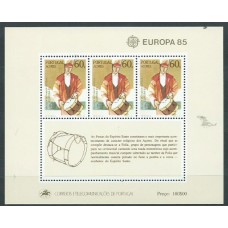 Tema Europa 1985 Azores Yvert Hoja 6 ** Mnh