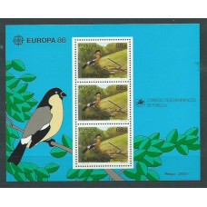 Tema Europa 1986 Azores Yvert Hoja 7 ** Mnh