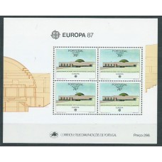 Tema Europa 1987 Azores Yvert Hoja 8 ** Mnh