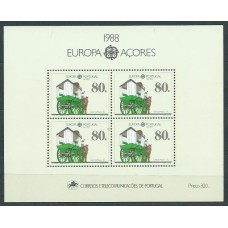 Tema Europa 1988 Azores Yvert Hoja 9 ** Mnh