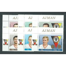 Arabia Sud Este (Ajman) - Correo Yvert 101+A,55 ** Mnh  Deportes fútbol