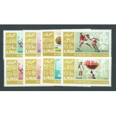 Arabia Sud Este (Ajman) - Correo Yvert 80/80C+A,21/1C ** Mnh Olimpiadas de Méjico