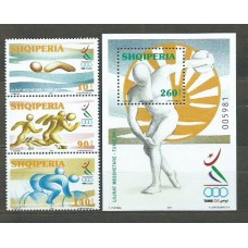 Albania Correo 2001 Yvert 2571/3 + Hb 104 ** Mnh Juegos Mediterraneos