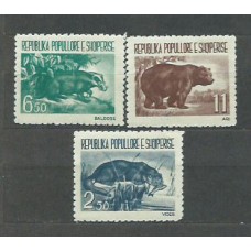 Albania Correo 1961 Yvert 549/51 Mh * Fauna