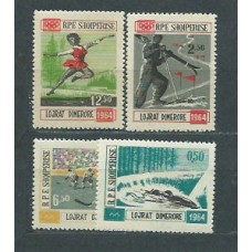 Albania Correo 1964 Yvert 667/70 ** Mnh Deportes Juegos Olimpicos en Insbruck