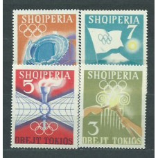 Albania Correo 1964 Yvert 685/8 Mnh ** Deportes Juegos Olimpicos de Tokyo