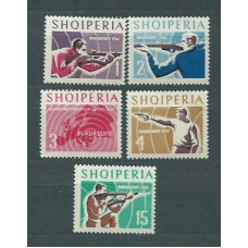 Albania Correo 1965 Yvert 760/4 Mh * Campeonatos del mundo de Tiro