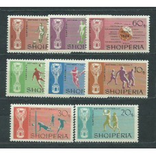 Albania Correo 1966 Yvert 895/902 ** Mnh Copa del mundo de Fútbol