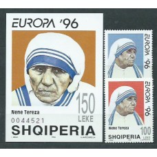 Tema Europa 1996 Albania Yvert 2357/8+H,83 ** Mnh